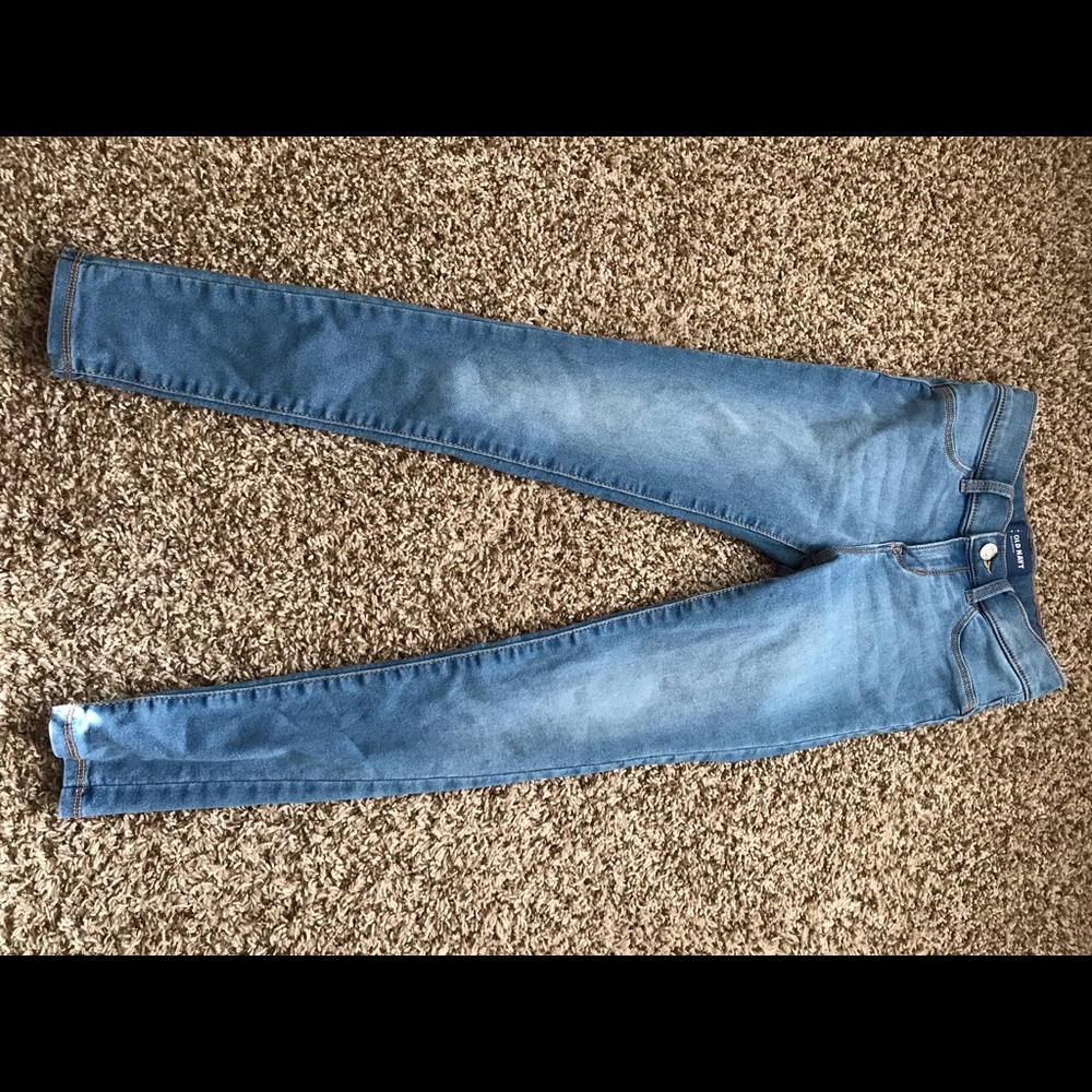 Light wash jeggings